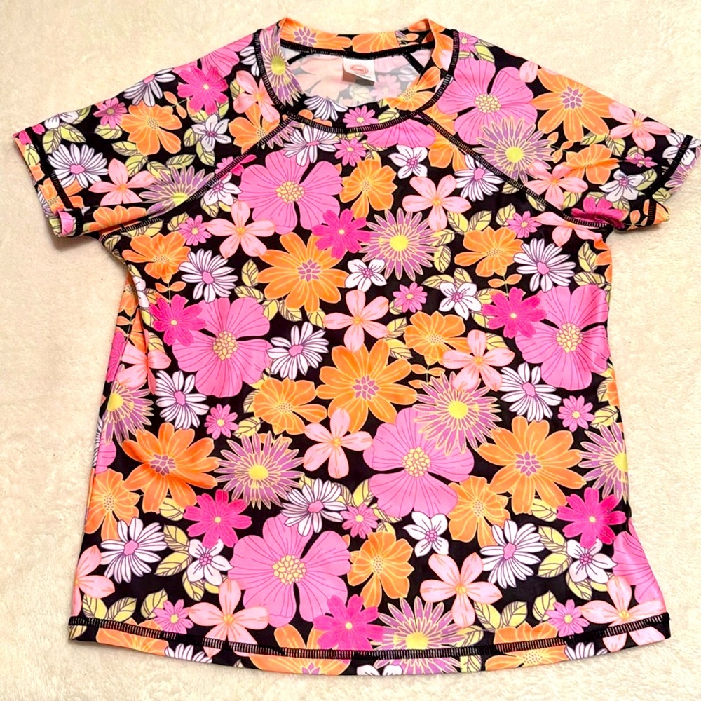 💖 Floral Rashguard Short Sleeved